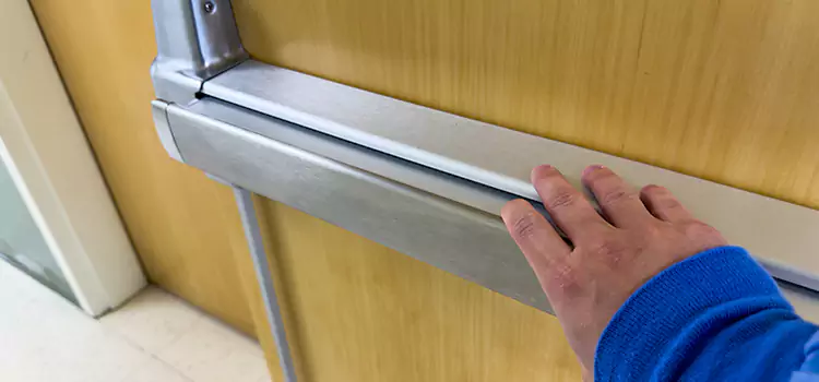 Installing a Push Bar on a Door Kannapolis